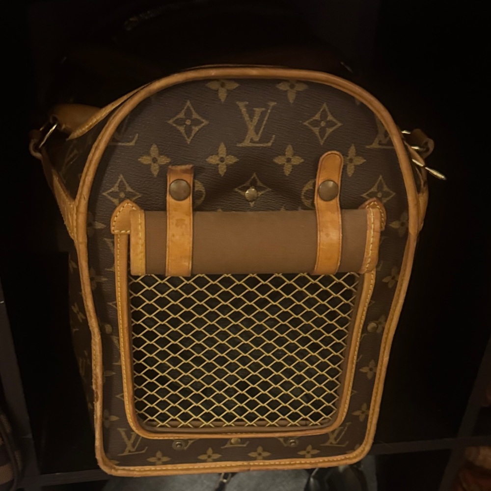Louis Vuitton Monogram pet carrier